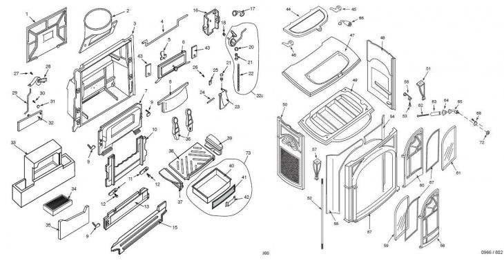 Vermont Castings Intrepid II 1990 replacement parts diagram