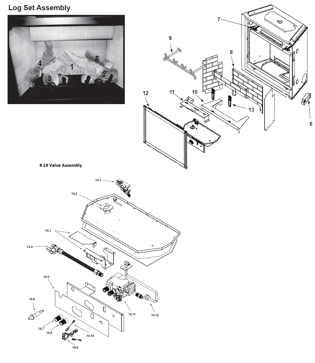 Quadrafire QV32B Gas replacement parts diagram