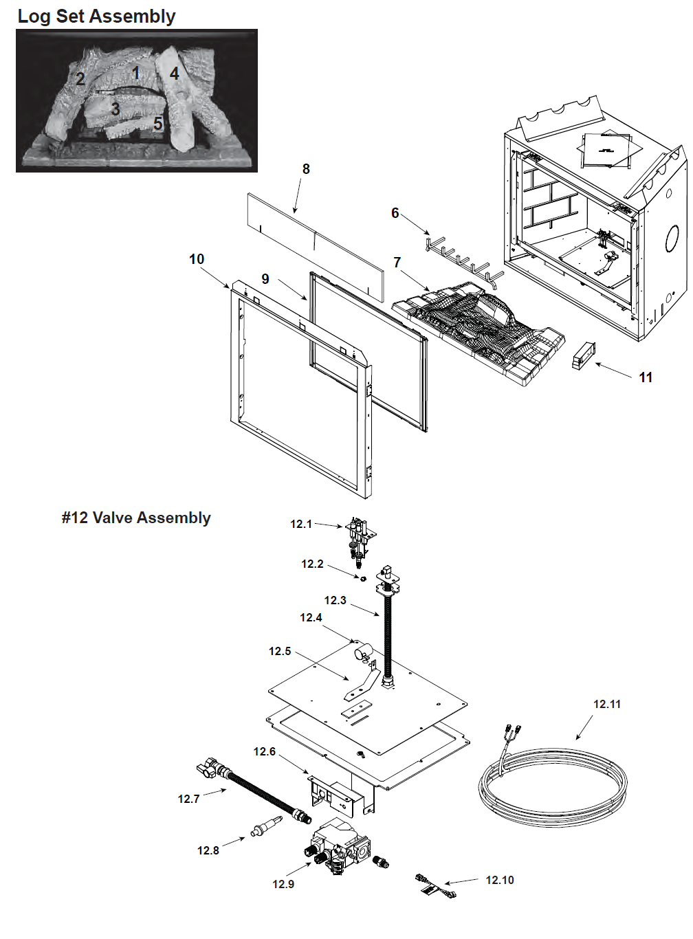 Heat N Glo 6000G replacement parts diagram