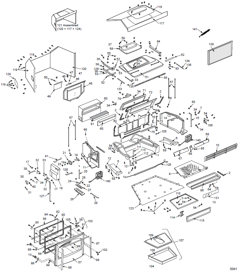 VC Large Winterwarm 2100 replacement parts diagram