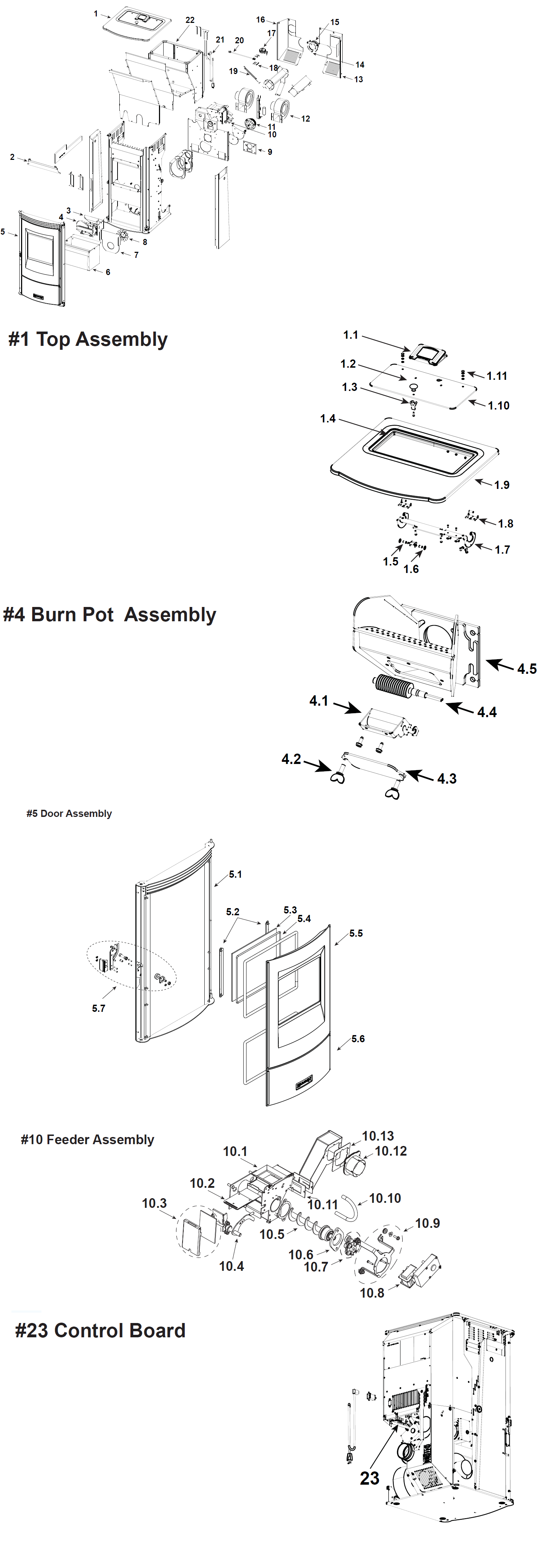 Harman Allure 50 replacement parts diagram