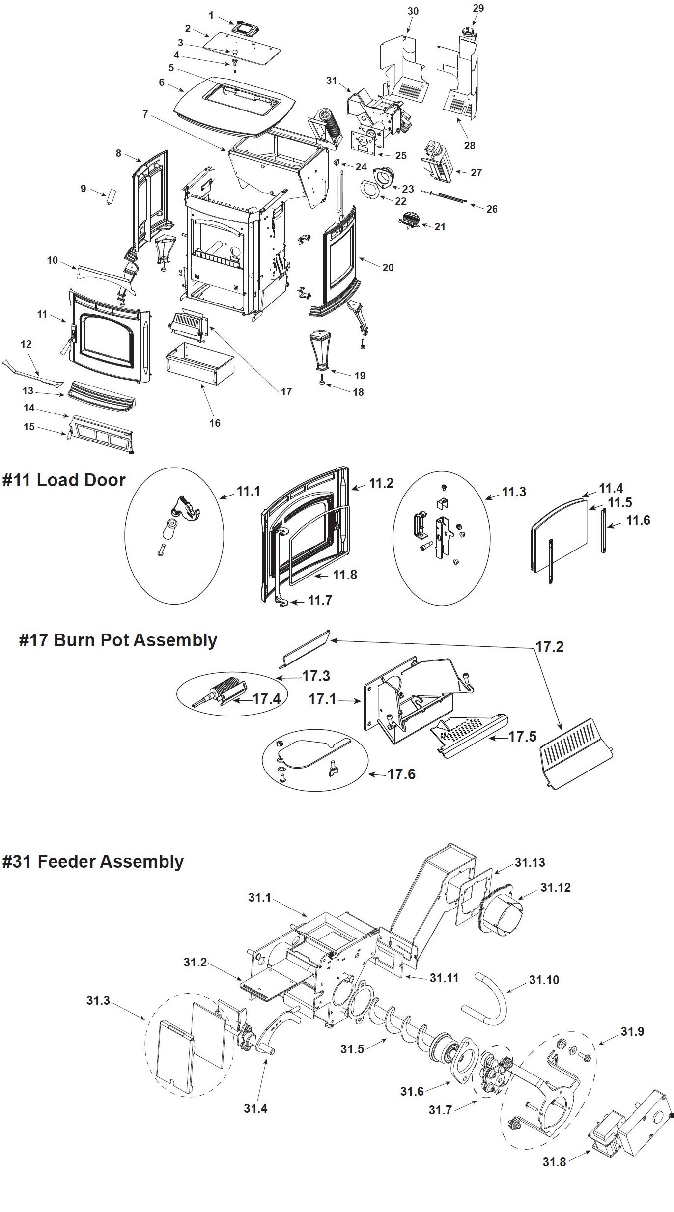 Harman Absolute 43 replacement parts diagram