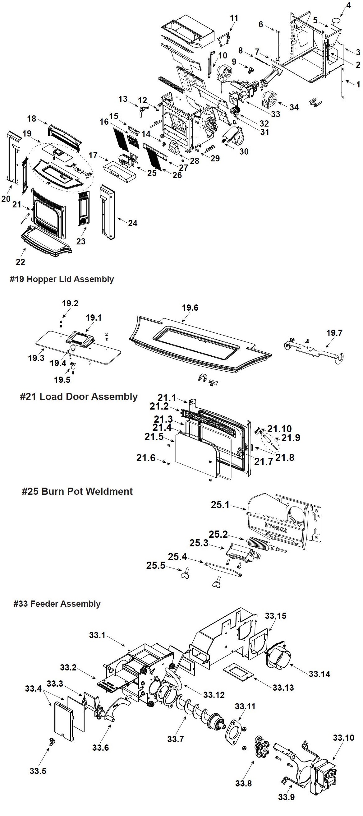 Harman Accentra52i-TC replacement parts diagram