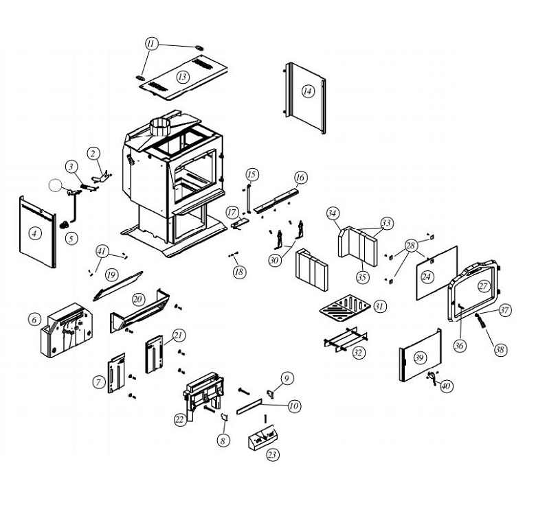 Harman Exception TL200 Wood replacement parts diagram