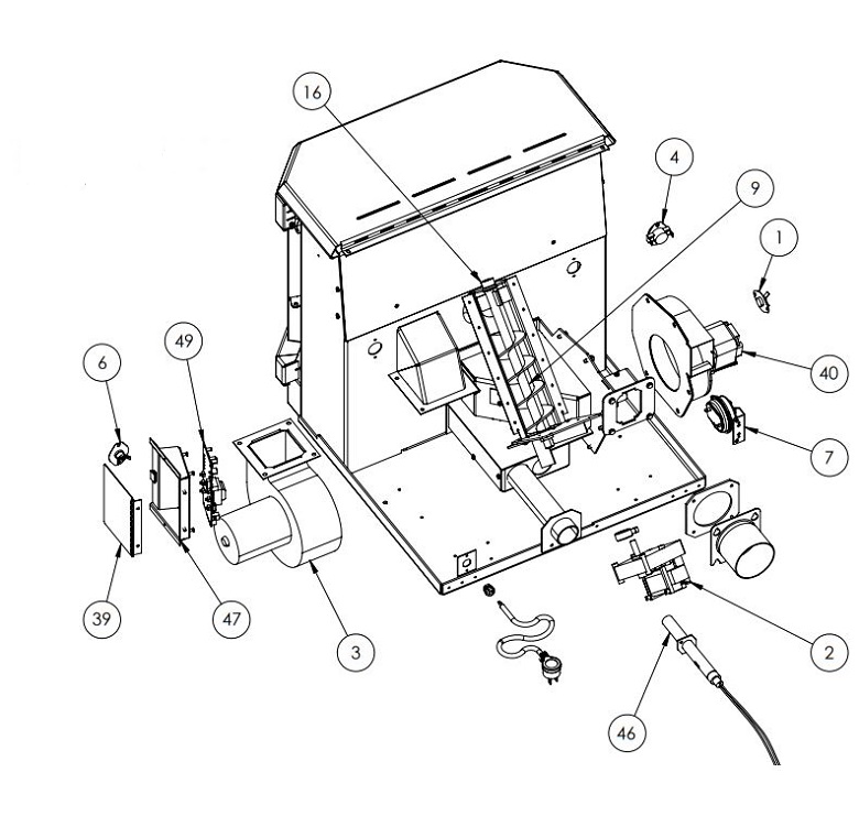 Vistaflame VF 100 Pellet Components