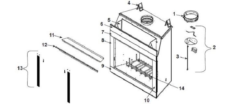 Heat N Glo EXCLAIM-50T Wood