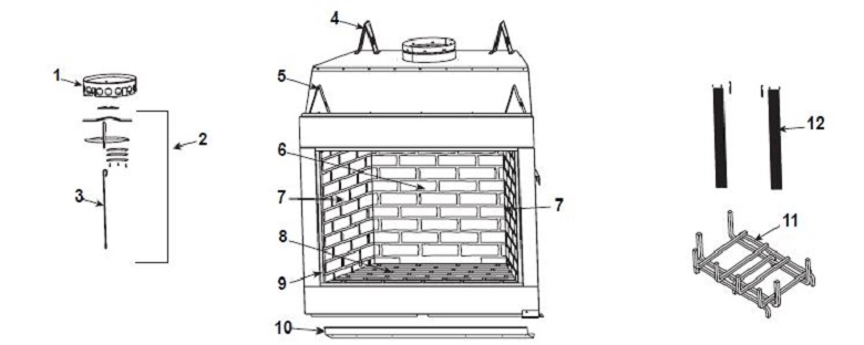 Heat N Glo EXCLAIM-36T-C Wood