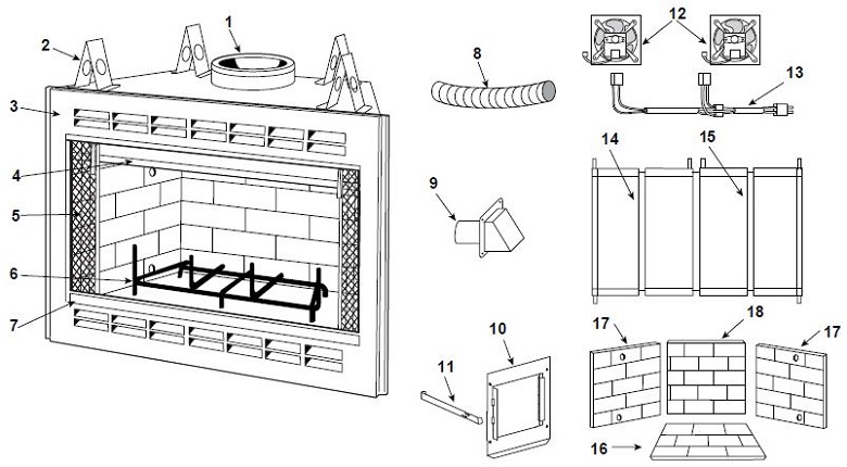 Heatilator MH42A Wood