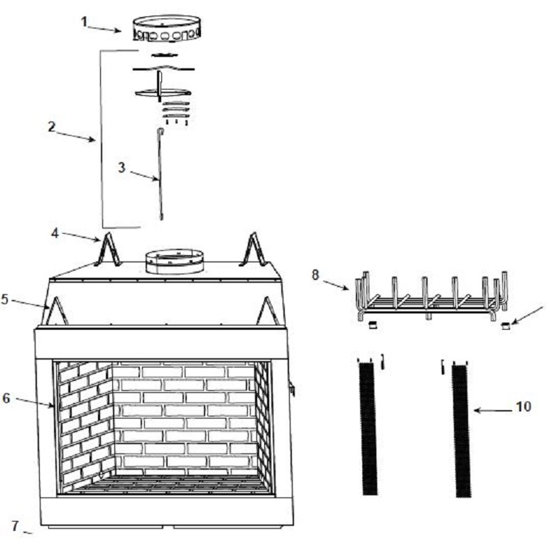 Heatilator I80T Wood