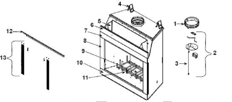 Heatilator ICON I80CT Wood