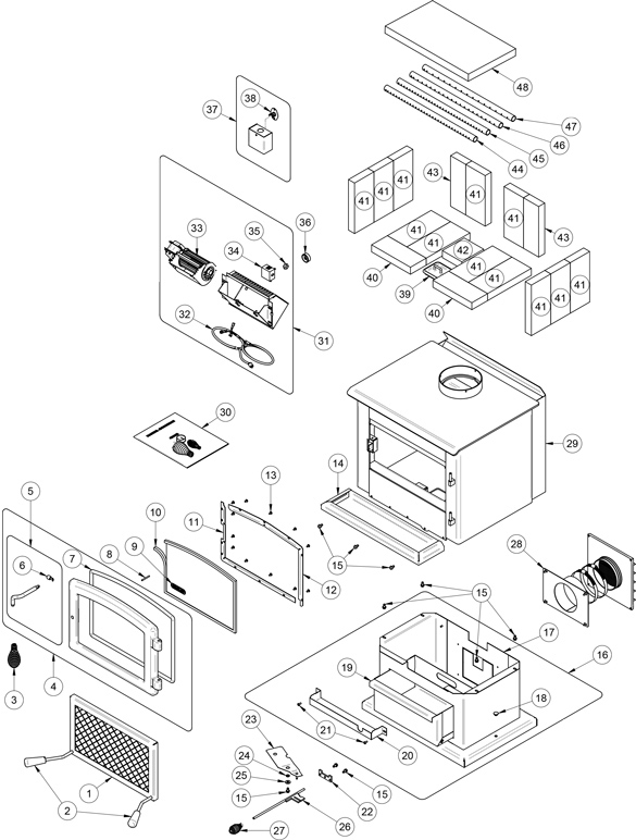 Drolet Savannah Woodstove