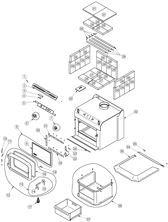 Drolet HT1600 Woodstove