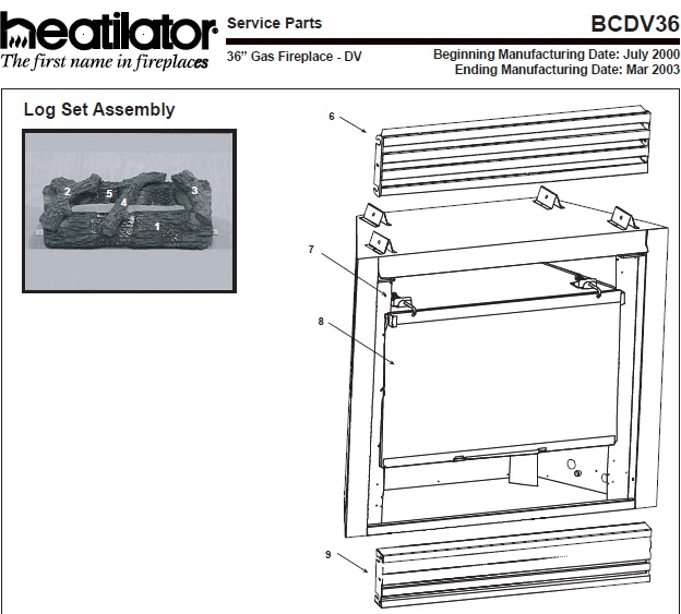 Heatilator BCDV36