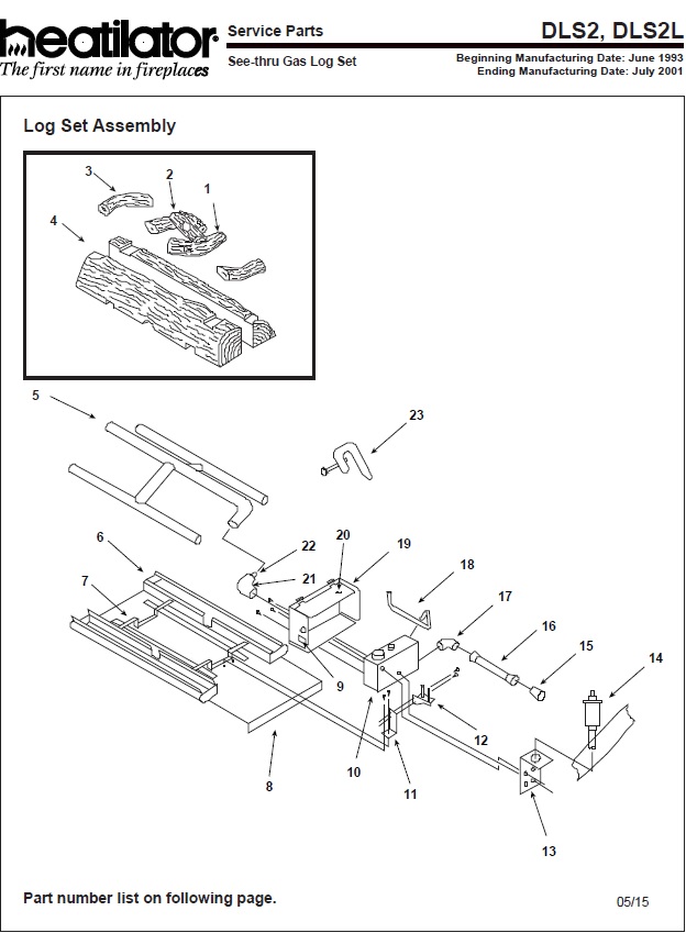 Heatilator DLS2 & DLS2L Gas