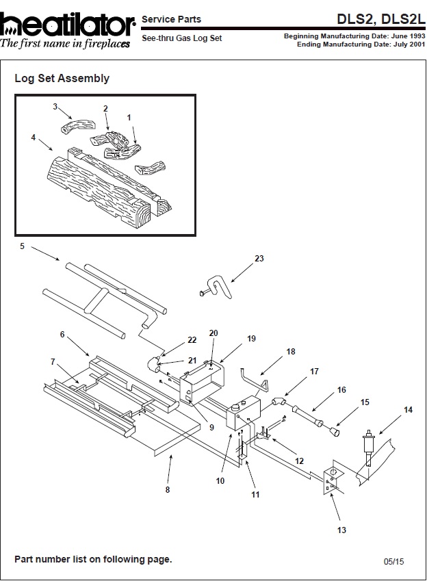 Heatilator DLS2 & DLS2L Gas