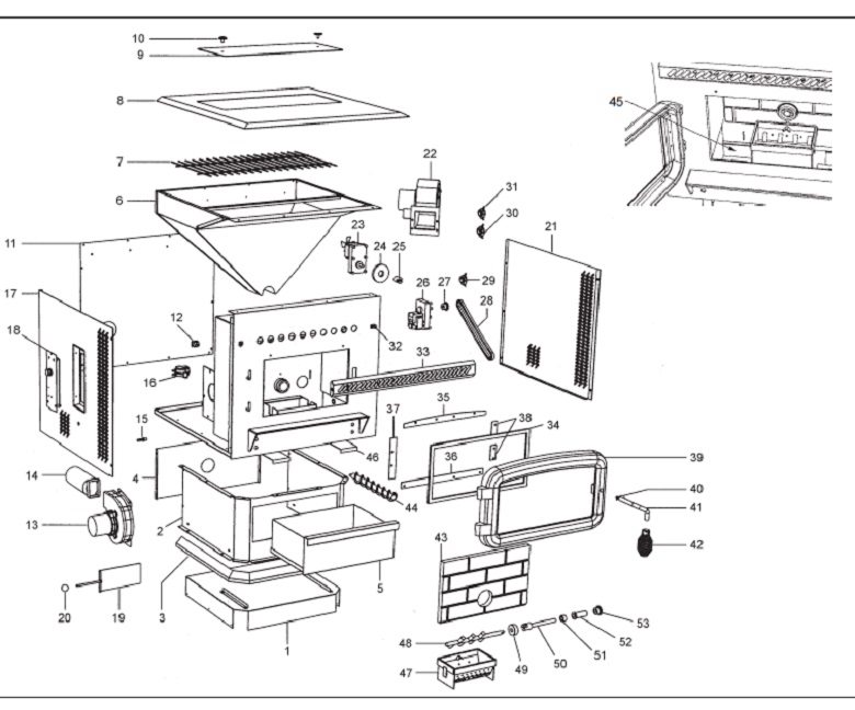 US Stove American Harvest 6037 Pellet