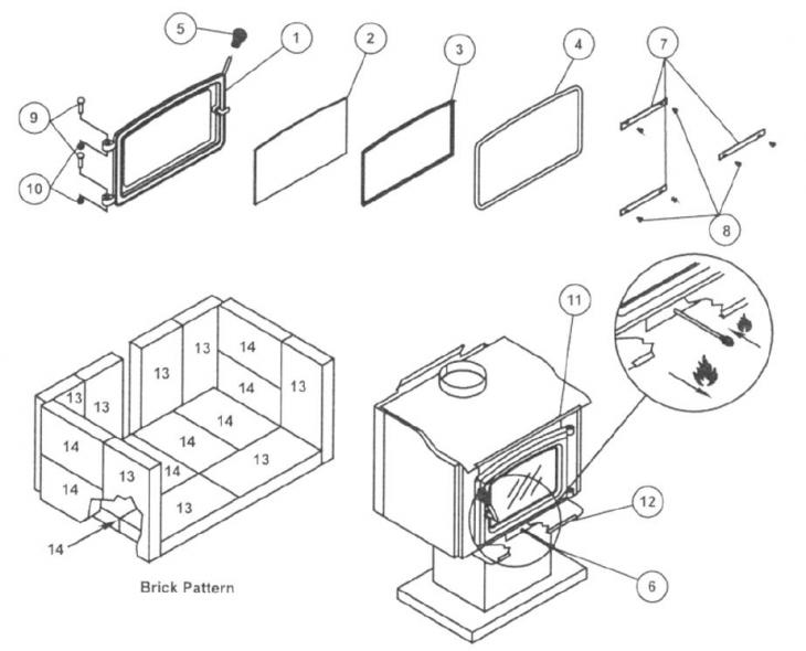 VC WR247001 Mobile Home Wood Stove